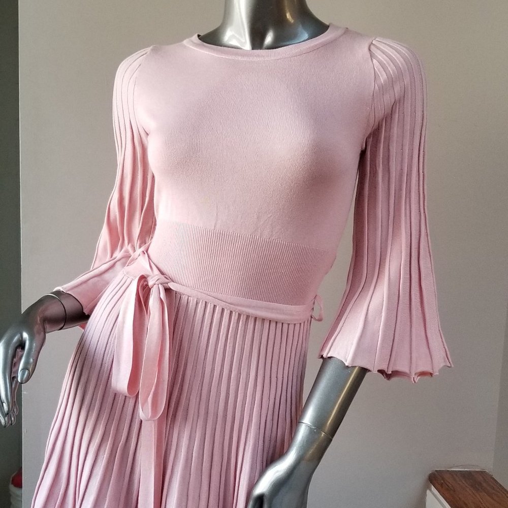 Pleated Pink Dress